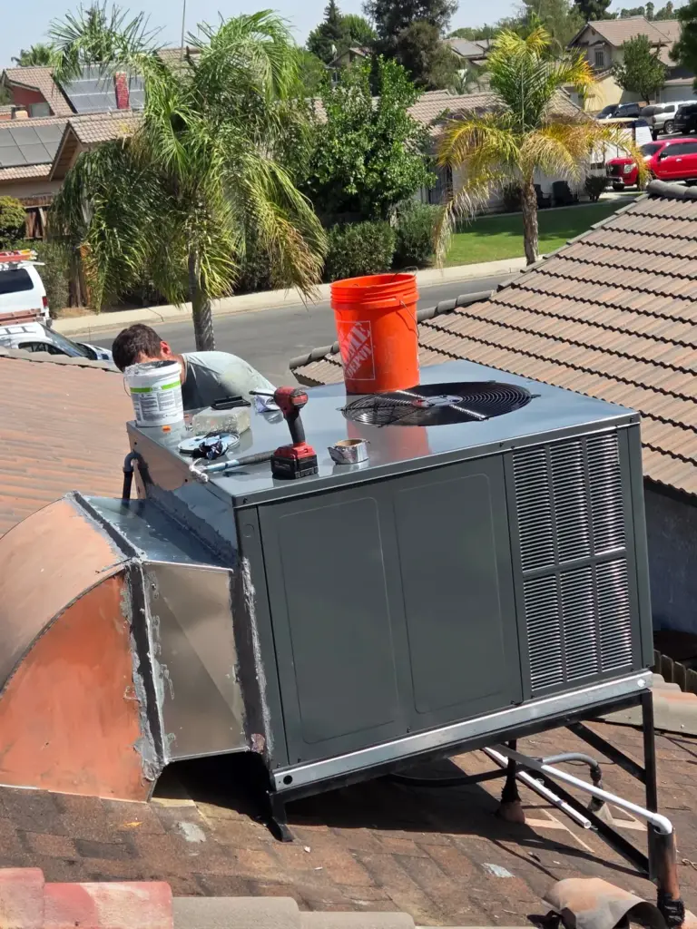 HVAC unit set on a rooftop